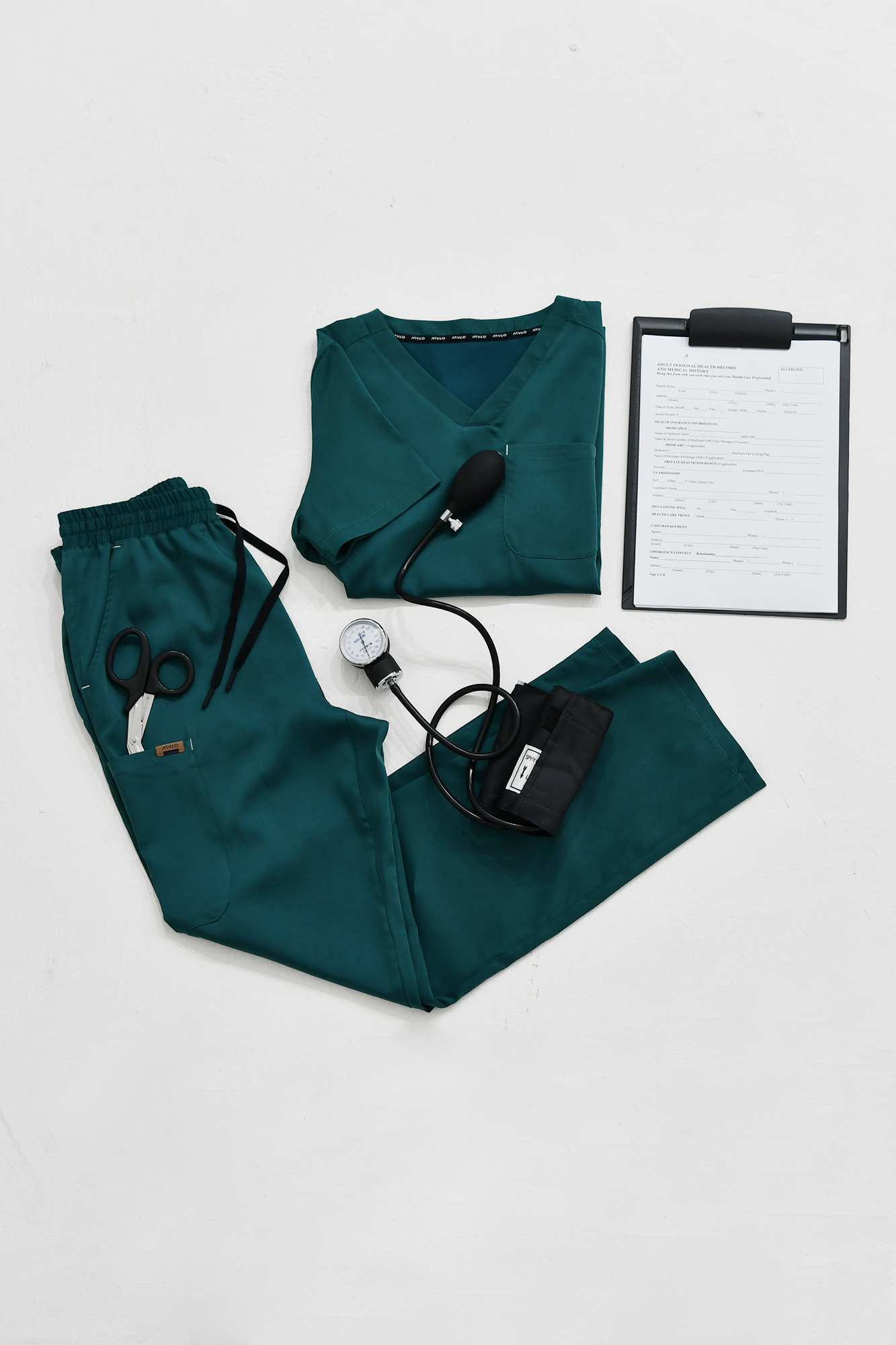 ATVLO PRIMO™ Janice /  Green Scrub Top